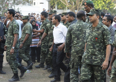 arrest warrant for maldives ex president his party