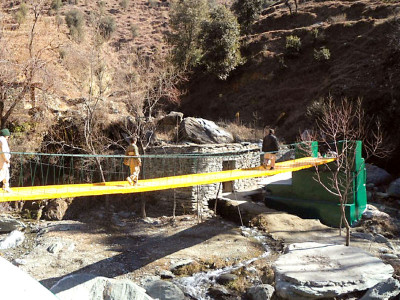 foreign assistance much needed suspension bridge brings joy to villagers