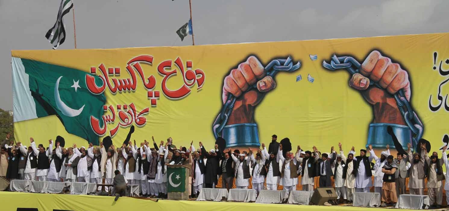 difa e pakistan religious right delivers verbal punches at rally