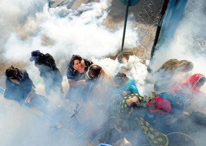 after teachers and doctors lady health workers demand fixed jobs salaries