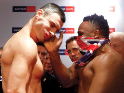 boxing chisora faces fine for klitschko slap boxing chisora faces fine for klitschko slap
