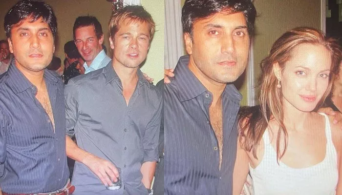 siddiqui shared photos of himself with hollywood powerhouses angelina jolie and brad pitt from the early 2000s photo adnan siddiqui instagram siddiqui shared photos of himself with hollywood powerhouses angelina jolie and brad pitt from the early 2000s photo adnan siddiqui instagram