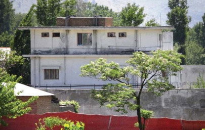 bin laden s last hideout being demolished