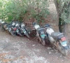 official police motorbikes left to rust away