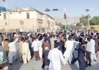 doctors in quetta stage a protest after an acid attack on a female colleague photo ppi