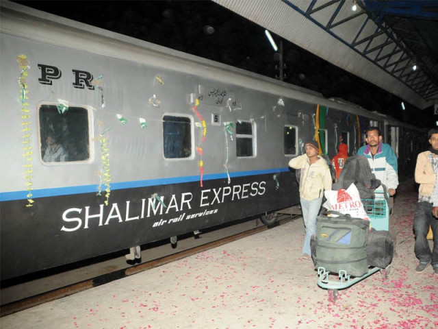 shalimar express chugs off with new coaches shalimar express chugs off with new coaches
