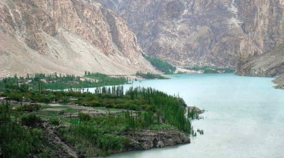 removing blockade attabad lake s spillway dynamited