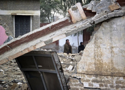 militant attack primary school blown up in swabi