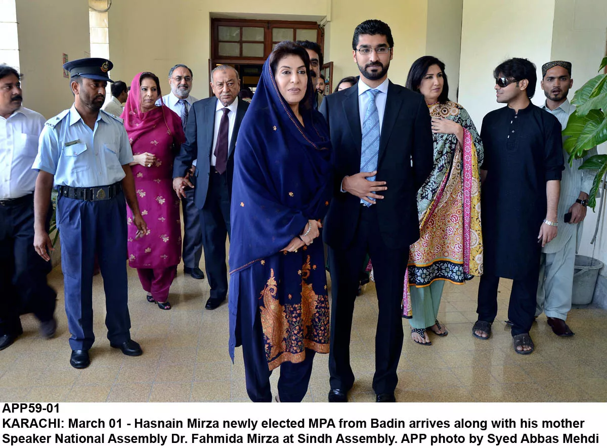 the backbencher newly elected mpa hasnain mirza makes his first appearance the backbencher newly elected mpa hasnain mirza makes his first appearance