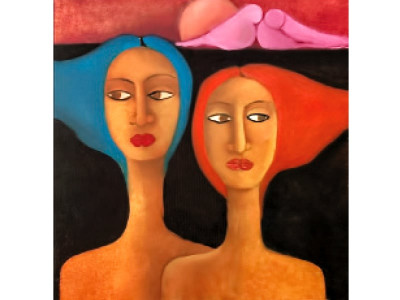 bold colours across a canvas