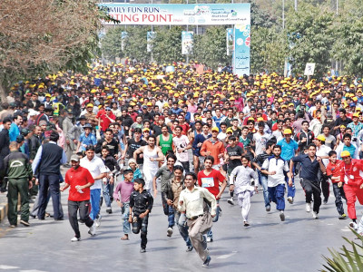 racing away army athletes shine in punjab marathon