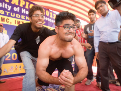 student week mixer mr duhs gives buff lesson in anatomy