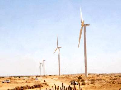 groundbreaking of 50mw wind power plant in jhimpir