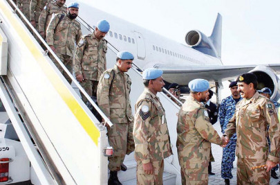 peace keeping army team returns from ivory coast