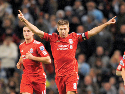 hat trick hero gerrard calls for sprint finish
