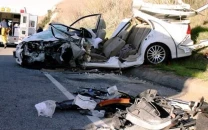 racing cars collision leaves four dead