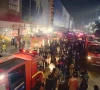 late night blaze hits flea market