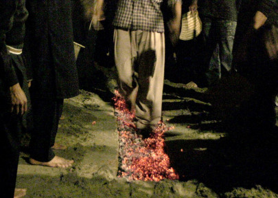 tribal justice man forced to walk on burning coals to prove innocence tribal justice man forced to walk on burning coals to prove innocence
