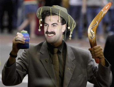 borat anthem played by mistake at medals ceremony