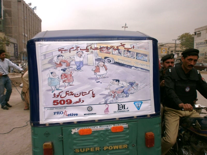 ngos traffic police fight harassment in peshawar with rickshaws