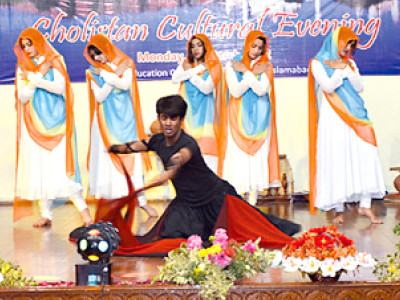 musical evening cholistani folk artists students enthral audience