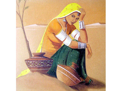 solo exhibition miniatures of rustic life and spirituality