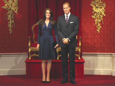 william and kate immortalised in wax
