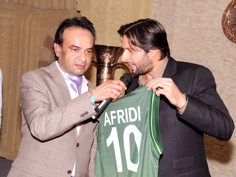 memorabilia for thalassemia karachi charity to use auction of afridi sports gear