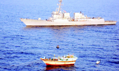 iran navy rescues china crew from hijacked freighter