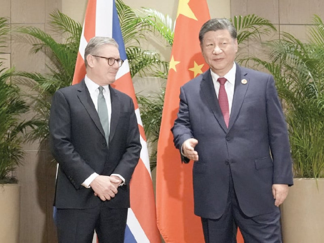 british pm keir starmer attends a meeting with chinese president xi jinping in rio de janeiro photo reuters british pm keir starmer attends a meeting with chinese president xi jinping in rio de janeiro photo reuters