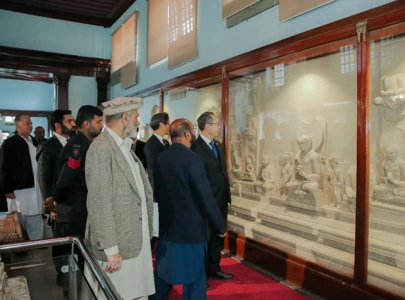 jica chief visits taxila museum