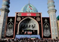 people attend a funeral procession for iran s late supreme leader ayatollah ali khamenei in qom photo reuters