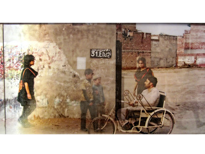 art exhibition a 70 foot walk around the city