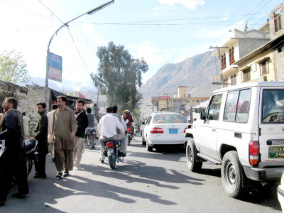 g b amidst tense calm curfew relaxed for 3 hours in gilgit