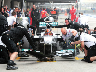 formula one schumacher quickest in shanghai practice