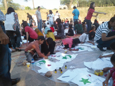 global day for action painting their imaginations on t shirts global day for action painting their imaginations on t shirts