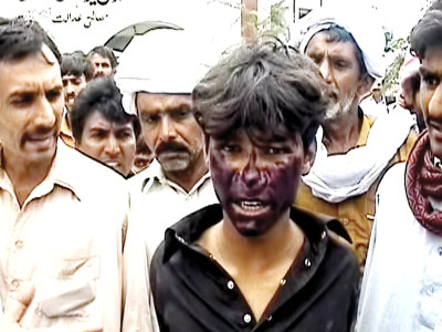 mob justice pickpocket beaten up paraded