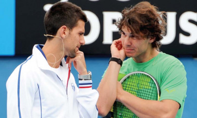 tennis djokovic nadal enjoy wins