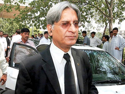 pm contempt case aitzaz calls court s six options carpet bombing