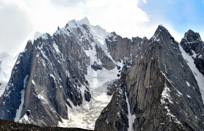 ice melt glacier destroys six houses in naran