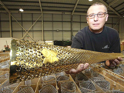 olympics torch wins design award