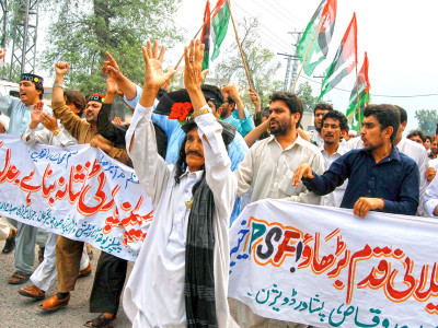 pm s conviction ppp loyalists spill into streets record dissent