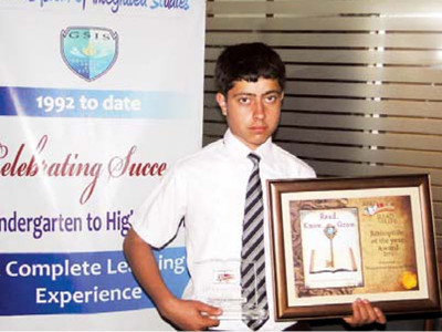 promoting reading gsis student wins bibliophile award