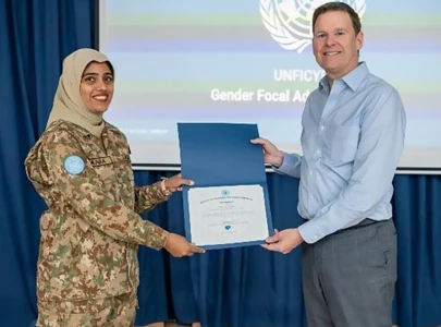army s major sania wins un award army s major sania wins un award