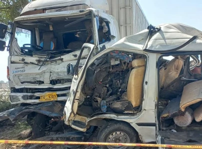 truck passenger vehicle crash kills 10 in chagai