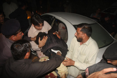 peshawar blast one policeman killed another injured in roadside blast