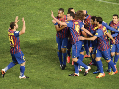 football real hit three barca hit seven