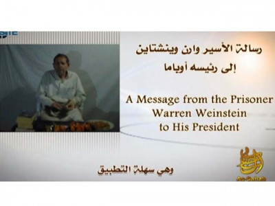 us hostage weinstein appears in qaeda video site