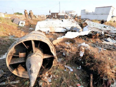 bhoja air crash fuselage rotting under open air