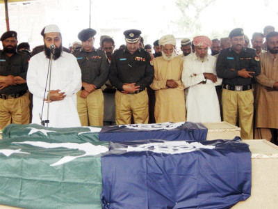 law and order two constables shot dead in attack on police picket